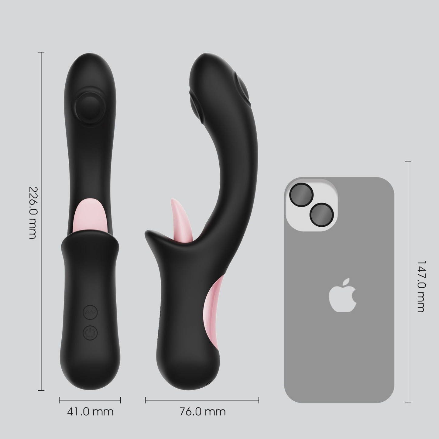 Thumping & Licking Silicone Rabbit - Hits That G-spot While Giving You Oral!