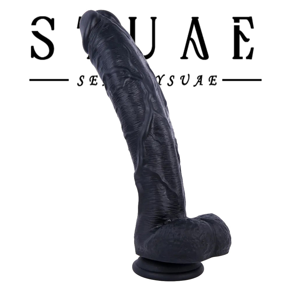 Dildo toy Extra Large Ultra Realistic Silicone for women black 10.6 Inches