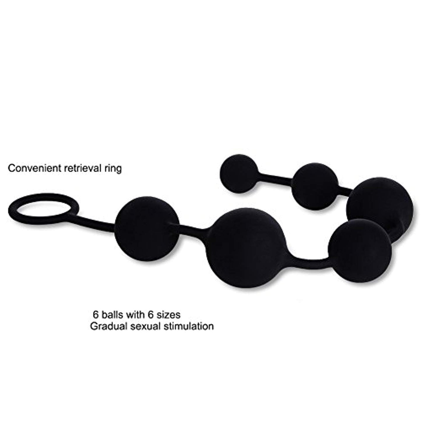 Anal Plug With Anal Bead For Long Anal Sex Toy With Pulling Ring
