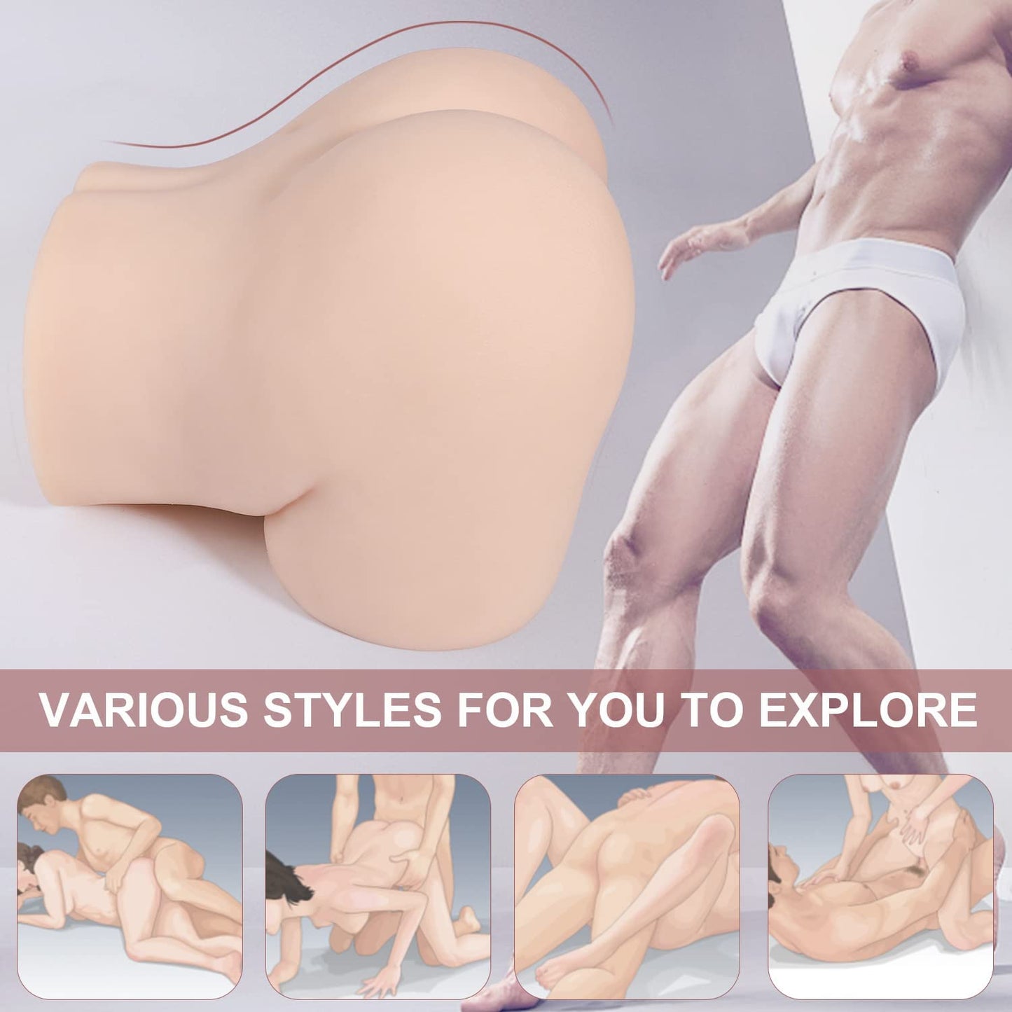 sex doll uae men video3DMiniSexMasturbatorwithRealisticPussy&AssforMenMasturbation,Double-EntryStrokerAdultLoveDollforVaginalAnalSexPleasureFlesh(2.6KG,5.7LB)Realistic Silicone Style