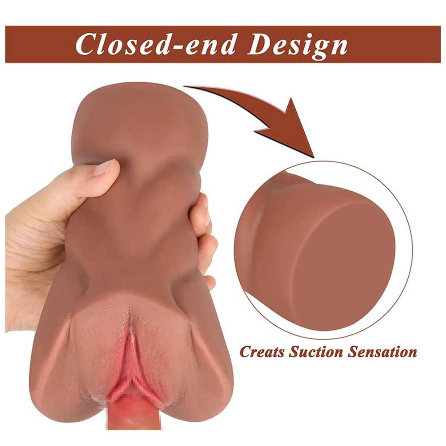 Sex toys dubaiBrownSkinPocketPussywith3DRealisticVaginaandTightAnalforMenMasturbationPleasure1.65LBtoys men