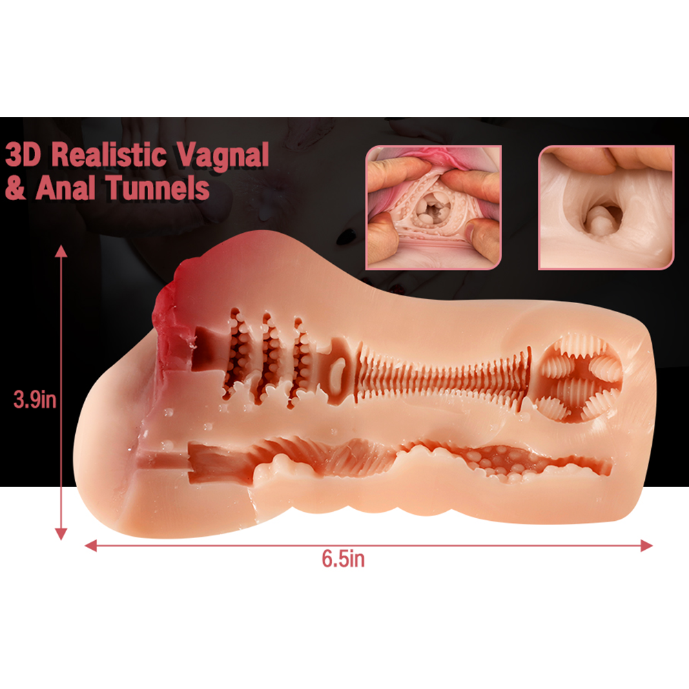 Sex toys dubai3DRealisticVaginaandTightAnalSexStrokerwithSoftTPEMaterial0.76KGtoys men