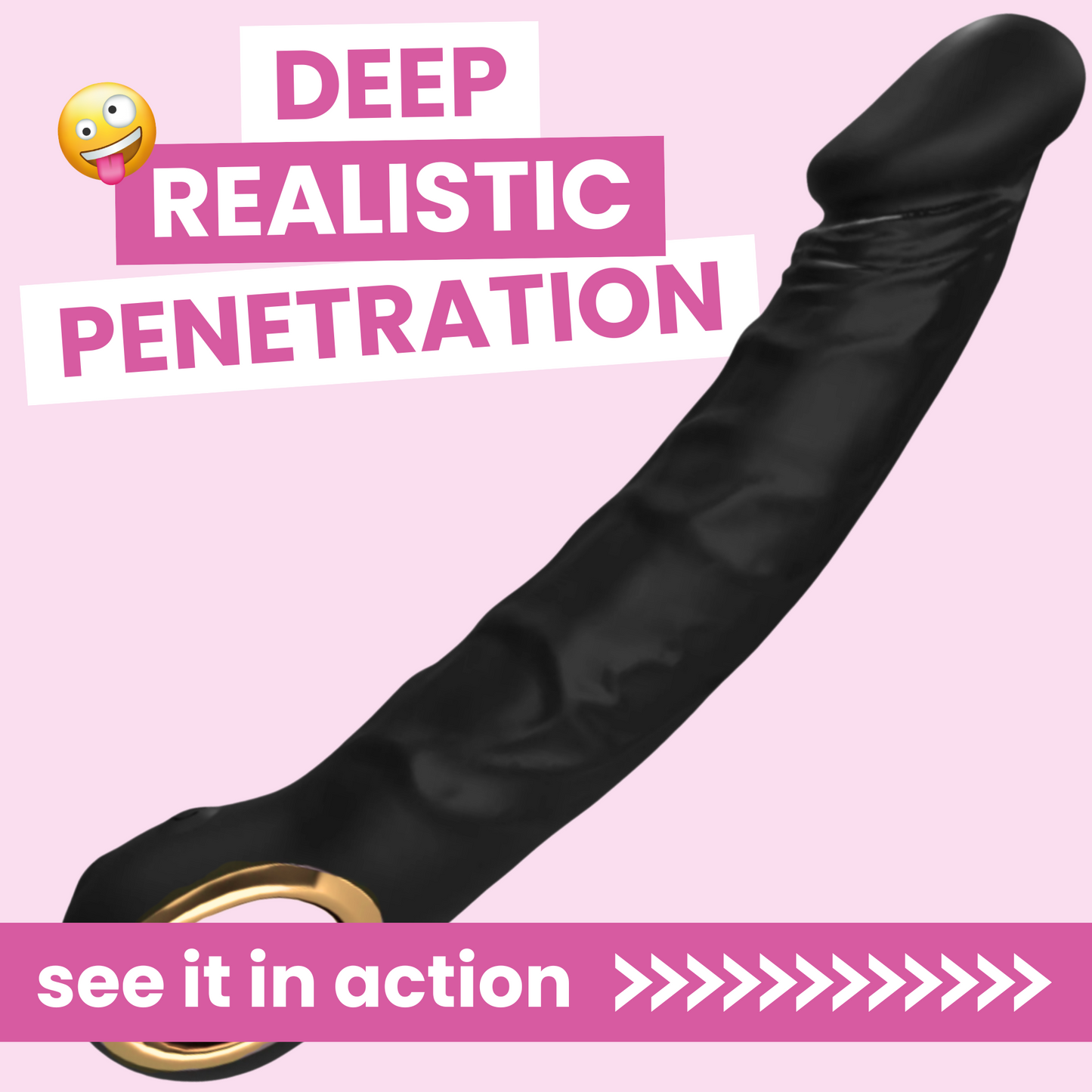 9.5 Inch Veined Vibrating Silicone Dildo - Deep, Lifelike Penetration!