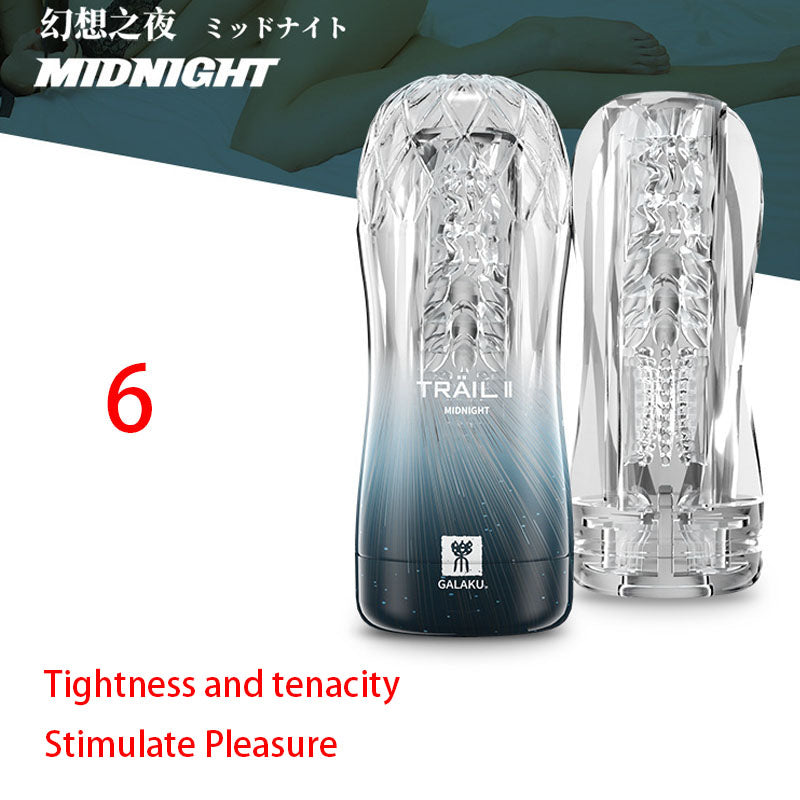 Transparent Endurance Exercise Vacuum Adult Male Masturbator