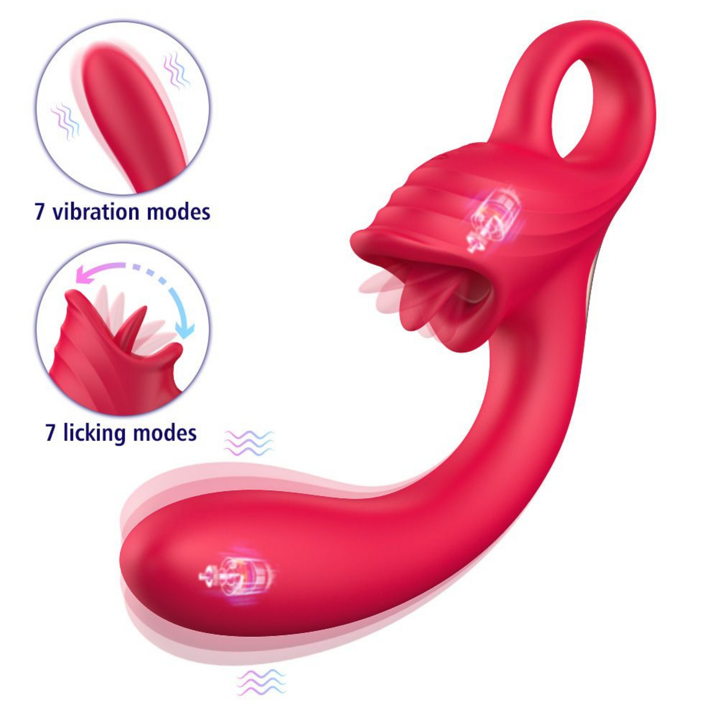 Twirling Dual Diva Delight - Silicone Clit Licking & G-Spot Vibrator