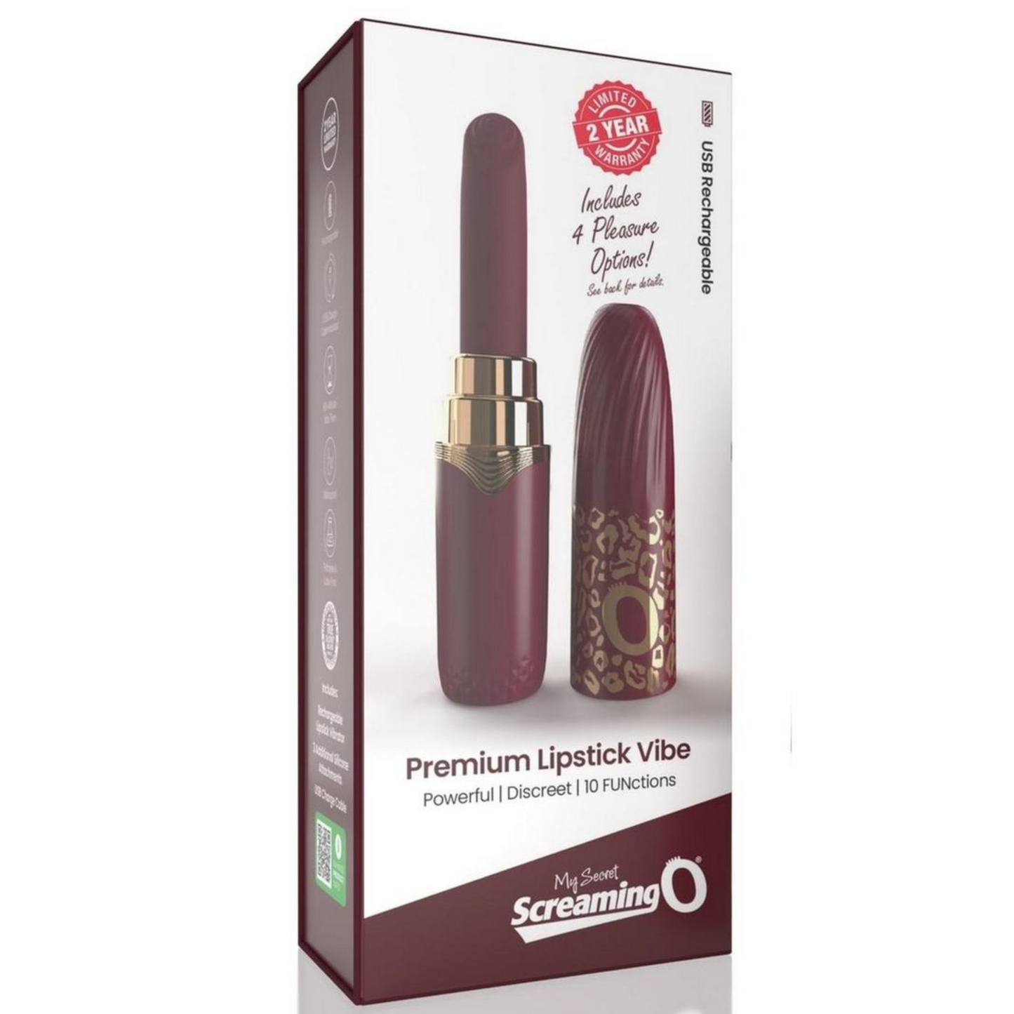 My Secret Premium Rechargeable Lipstick Vibrator