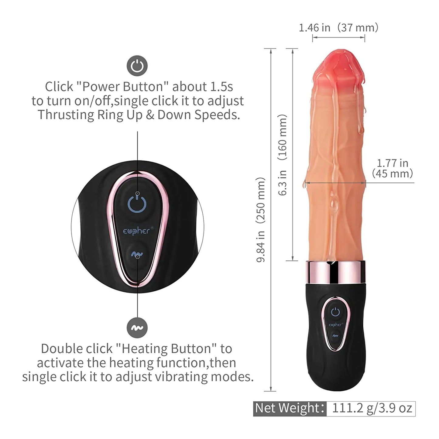 Dildo for women Most Realistic Silicone vibrating sex machine 10 lnch