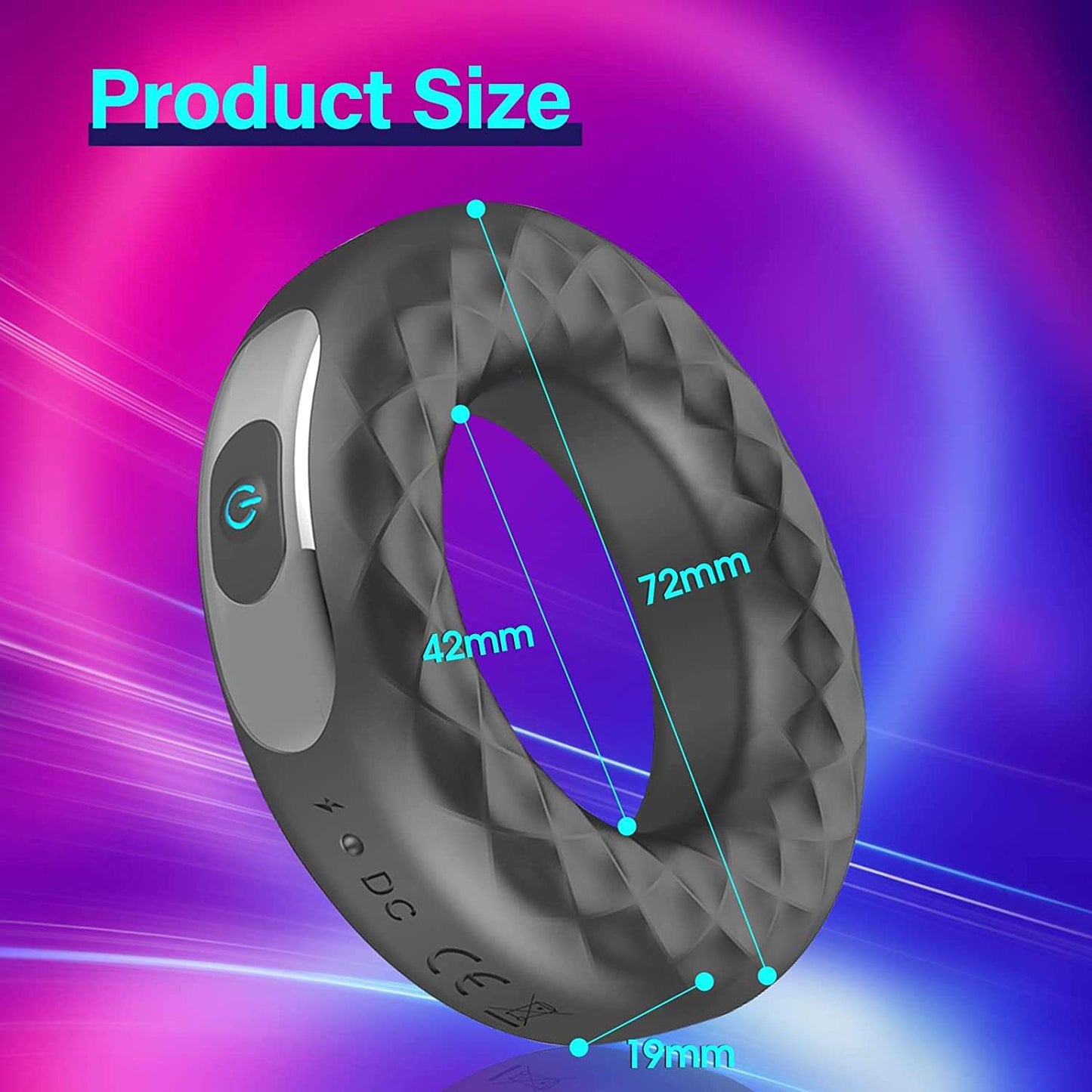 Sex toys dubaiRemoteControlVibratingPenisDelayRing10ModesDelayedOrgasmforMenandWaterproofSiliconeforCouples(shippingin3days)toys men