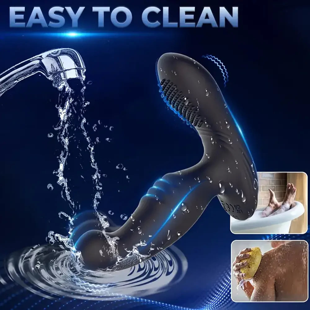 Finger-like Wiggle Prostate Massager Dual Vibrating Anal Vibrator