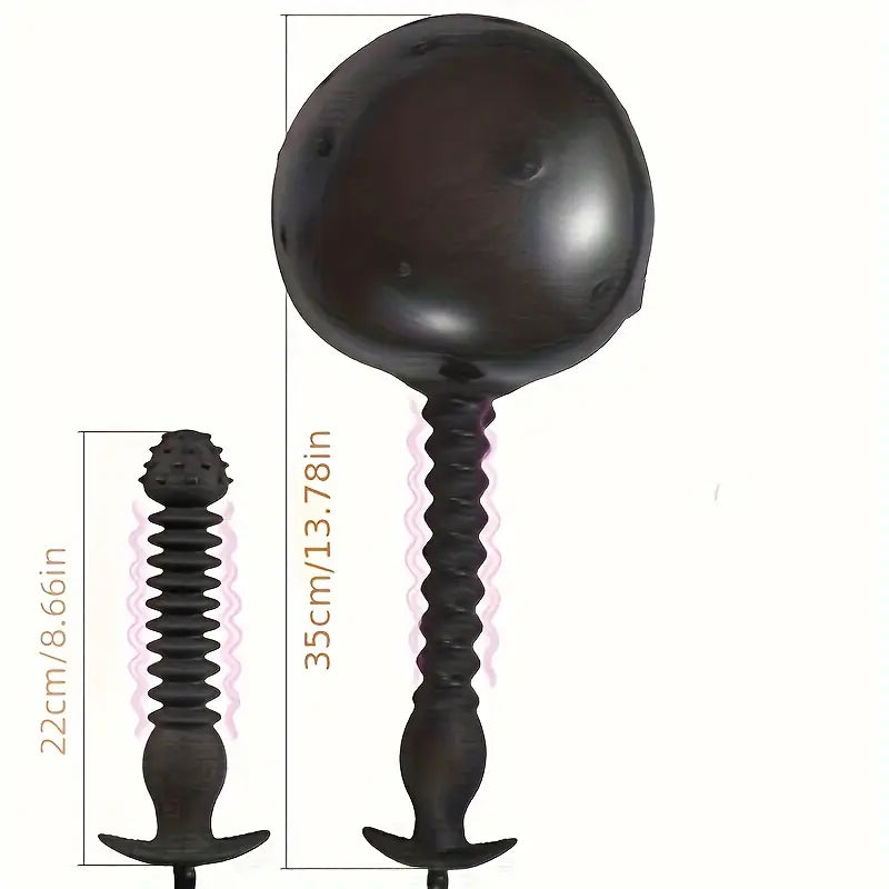 Waterproof Silicone Inflatable Anal Plug Expandable Pump For Prostate