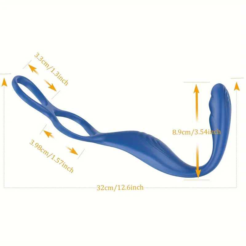 Wearable Prostate Massager With Ball & Cock Ring 13 Quiet Vibrator