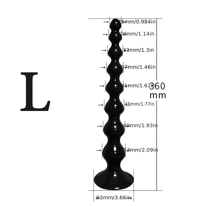 Extra-long Bead (9.84inch/14.17inch) Anal Plug Tail Anal Dilator Sex Toy