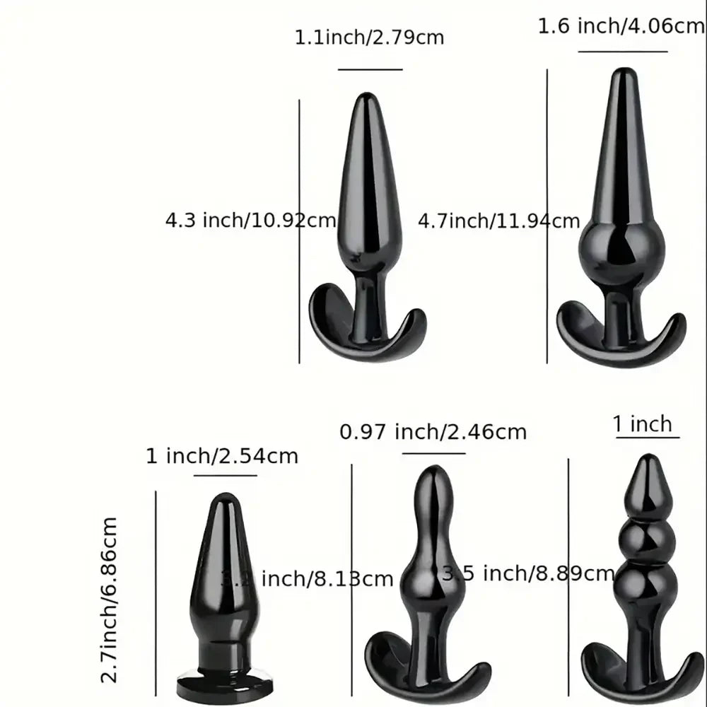 5pcs Anal Plug Set For Different Sensual Anal Sex Toy For Women
