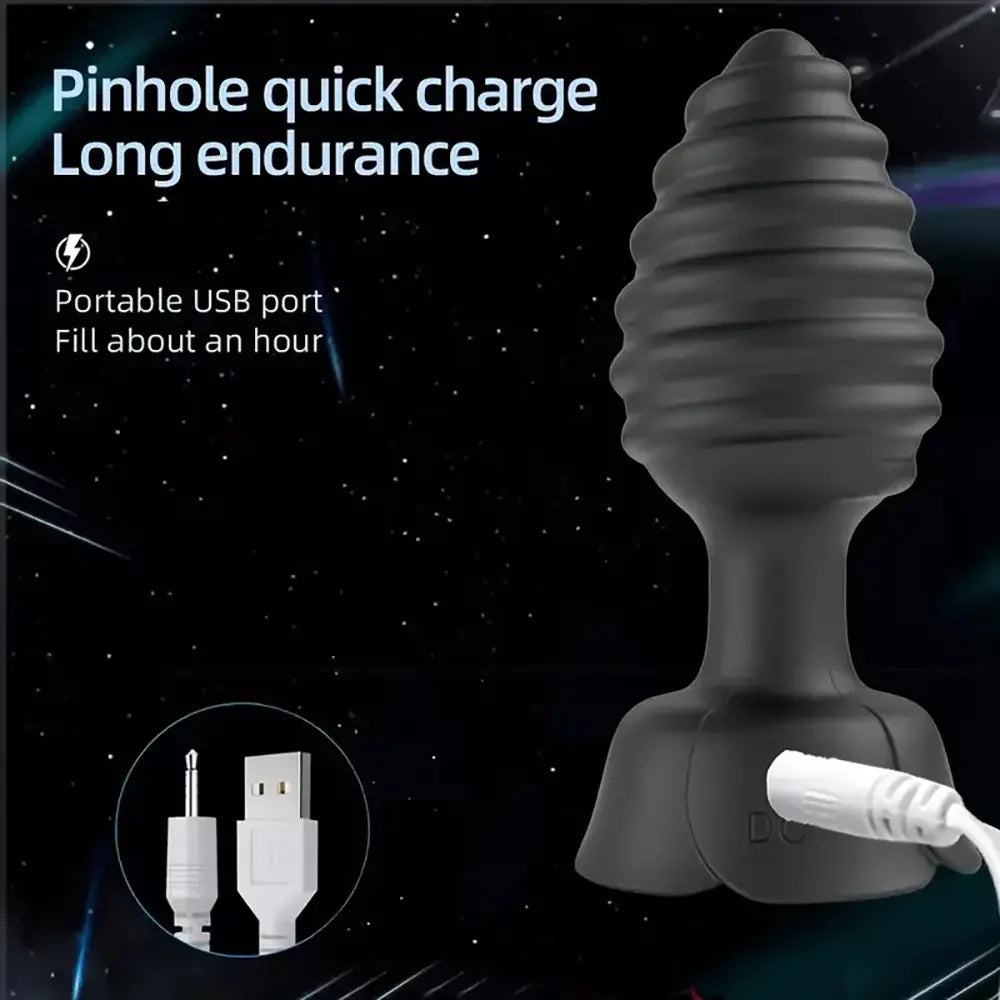 Vibrating Anal Plug Wearing Flirting Vibration Masturbator For Prostate