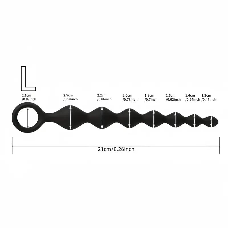 Silicone Anal Bead Prostate Stimulating Sphere Butt Plug For Adults