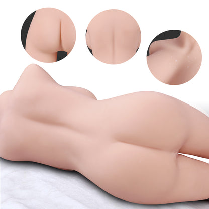 Sex toys  dubai🎁 8.8kg solid silicone bust doll male masturbation young woman ripe buttocks three intercourse(3 days delivery)toys  men