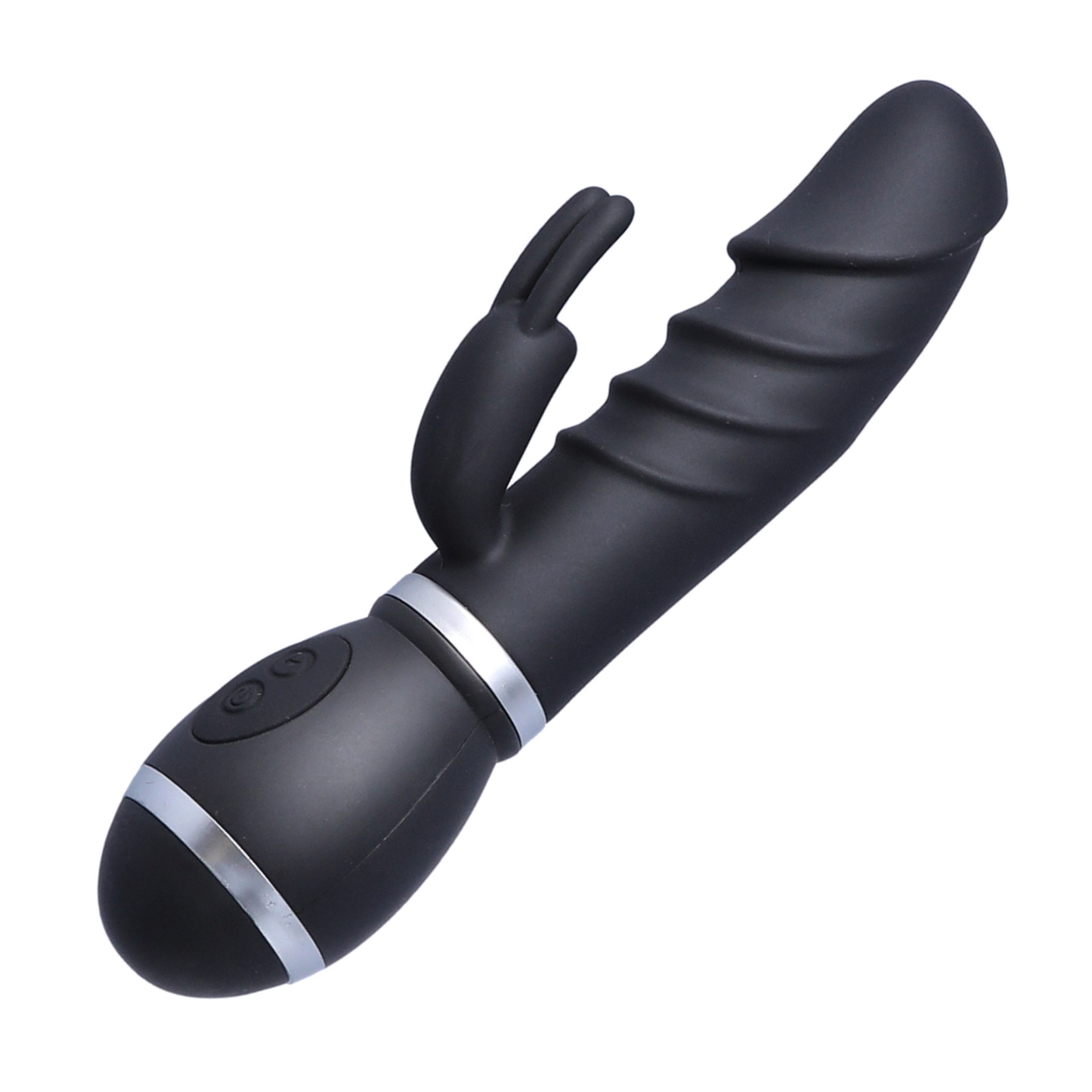 Beginner's Rippled Silicone Rabbit Vibe - Mini Size Perfect for First-Time Blended O's!