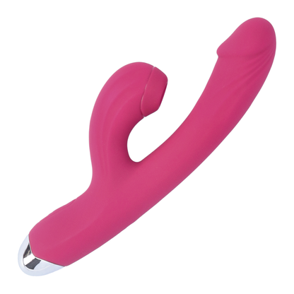 Air Pulse Dual Action Vibrator - Teasing Clit-Kisses + Deep G-Spot 'O's