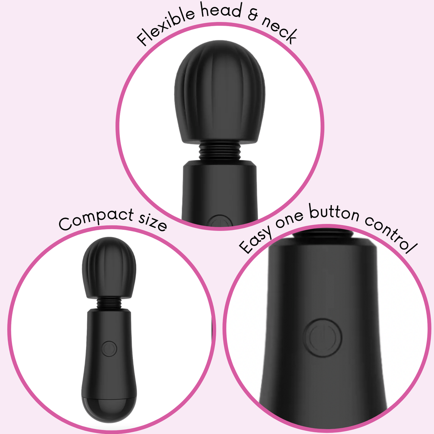 BEM Mini Silicone Wand Massager