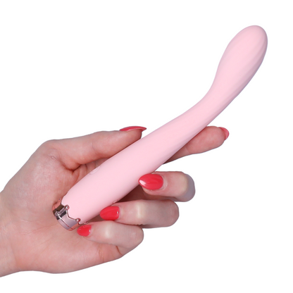Beginner's Silicone G Spot Vibrator - Flexible Slim Shaft with Toe-Curling Power