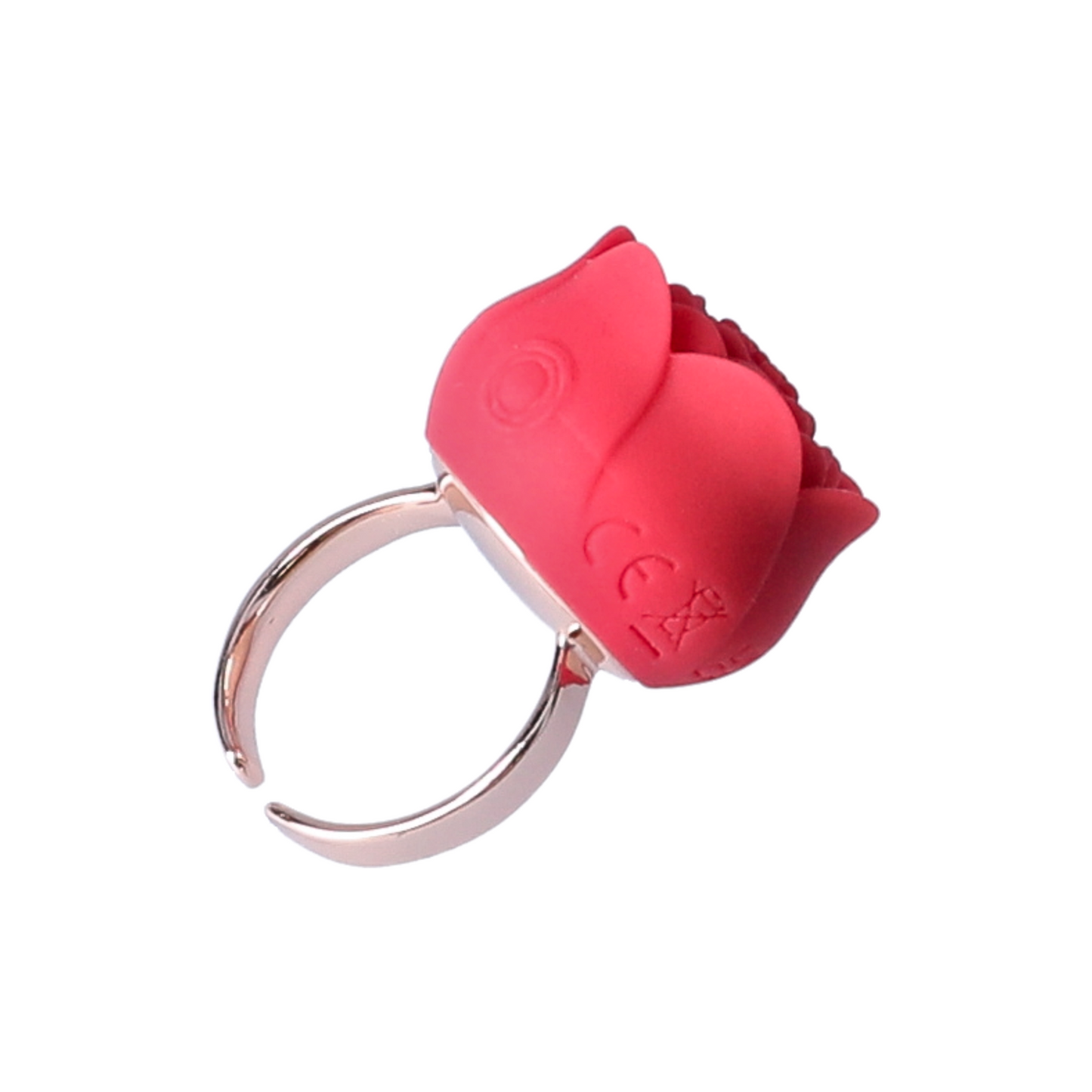 Rose Nubby Silicone Finger Ring Vibrator - Discreet Pleasure On-The-Go!