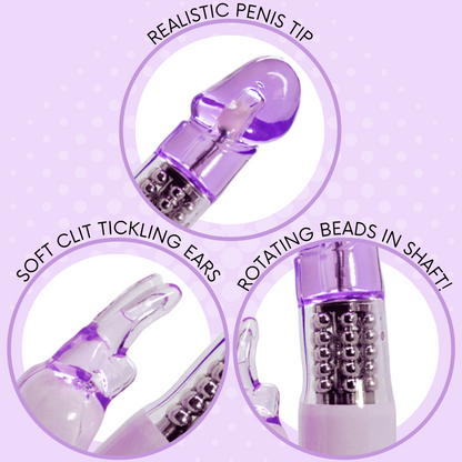 Beginners Rotating G-Spot Massaging Rabbit Vibrator