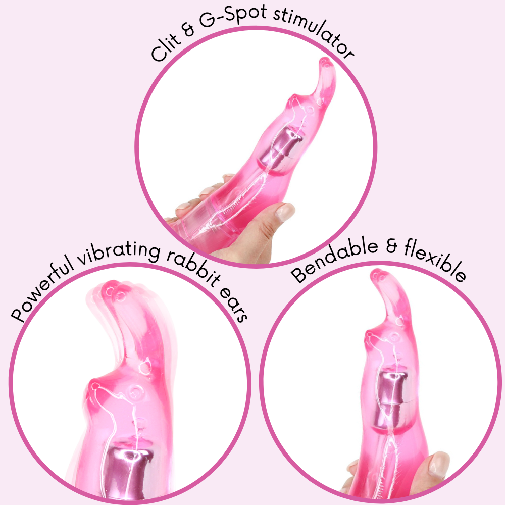 Power Rabbit Vibe with Clit Stimulating Bunny Ears