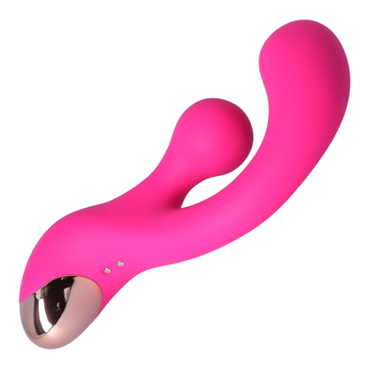 Dual Action Silicone Rotating Clit & G-Spot Vibrator - Nub Rubs Your Clit into Toe-curling Bliss!