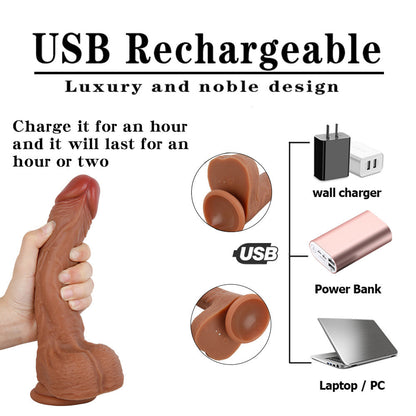 Sex toys  dubaiD43LuxeRealisticSwinging&WarmingSiliconeVibratingDildowithRemoteControl8.5Inchtoys  men