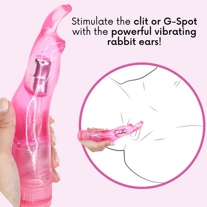 Power Rabbit Vibe with Clit Stimulating Bunny Ears
