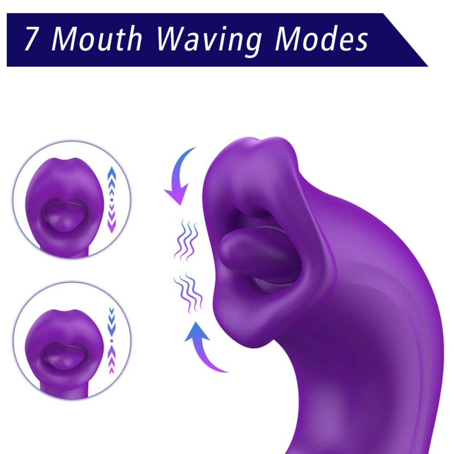 Amelia Flapping Vibrator with Licking Tongue