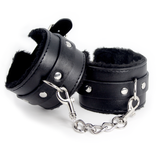 Sex toys  dubaiAdjustableLeatherFauxFurLinedWristCuffstoys  men