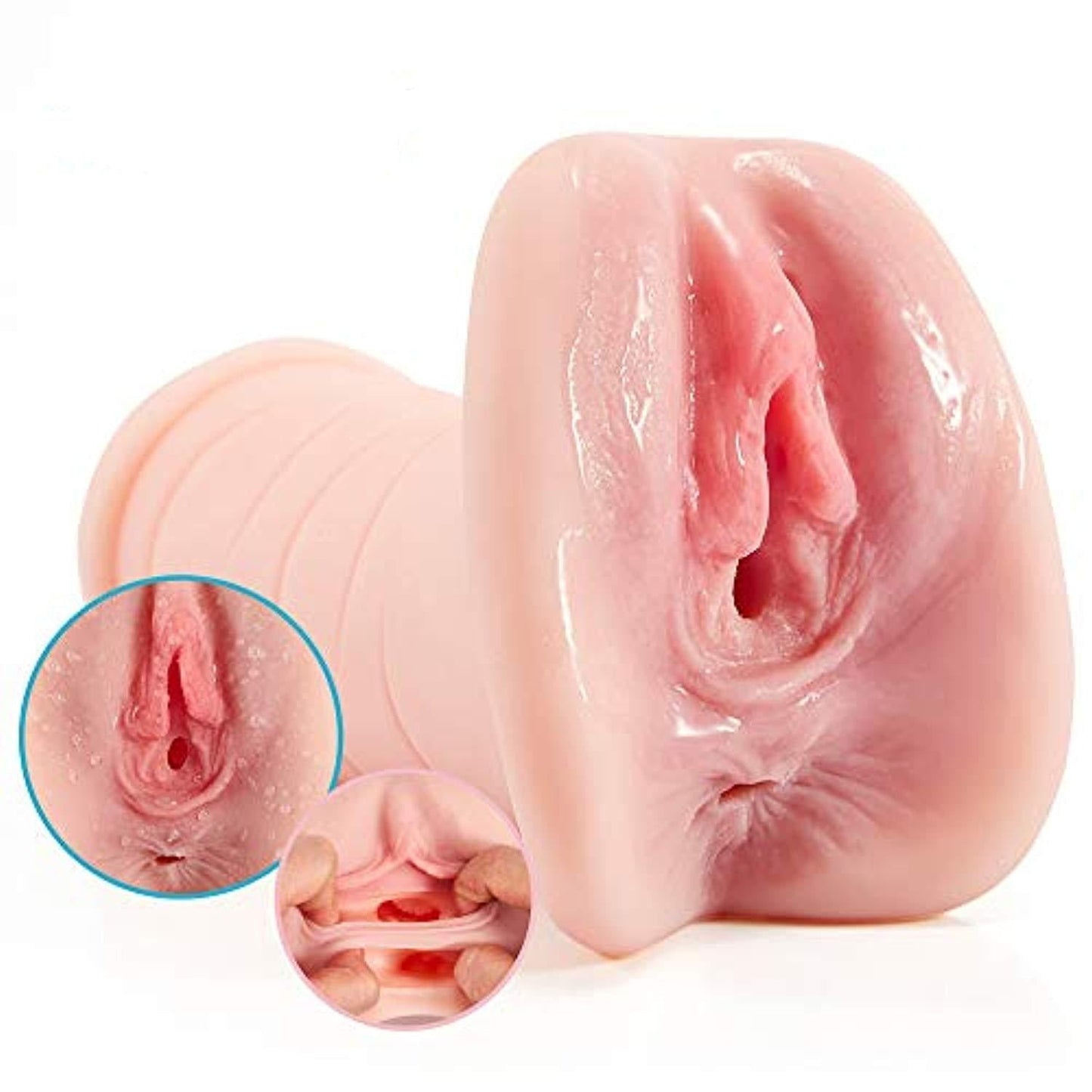 Double Penetration Masturbator 3D Channel Couples Toy