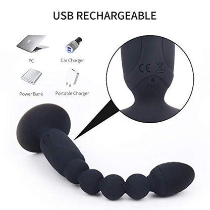Anal Vibrator Prostate Massager Butt Plug With Suction Cup