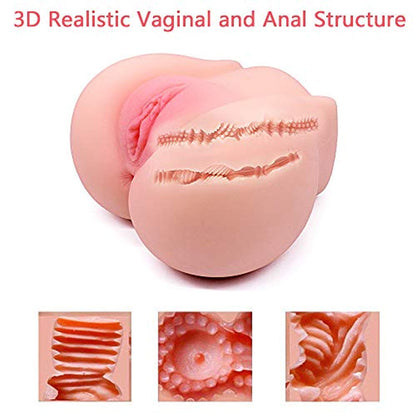 Sex Doll Torso Pocket Pussy 3D Realistic Buff Anal Sex Masturbation Sex