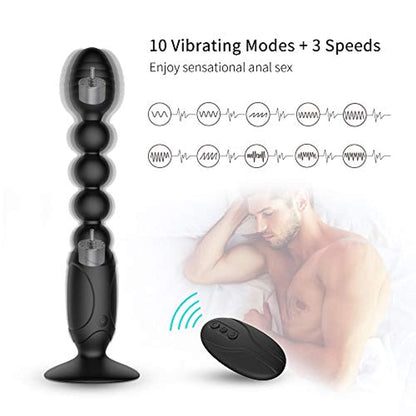Anal Vibrator Prostate Massager Butt Plug With Suction Cup