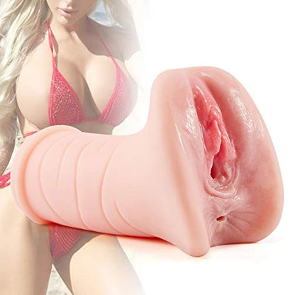 Double Penetration Masturbator 3D Channel Couples Toy