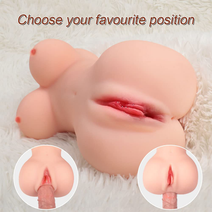Sex toys  dubai🎁 3-in-1HalfBodyPocketSexToyswithBoobs,Realistic3DTexturedPussyandAnalTunnels(0.65kg20*11*10cm)(3 days delivery)toys  men