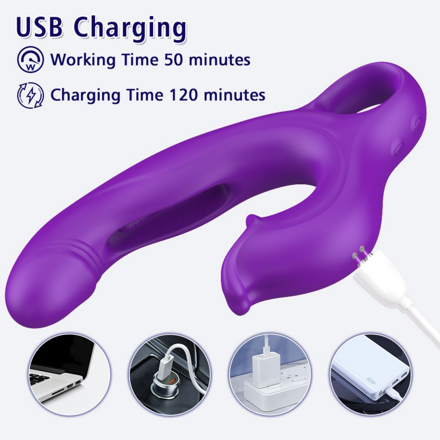 Amelia Flapping Vibrator with Licking Tongue