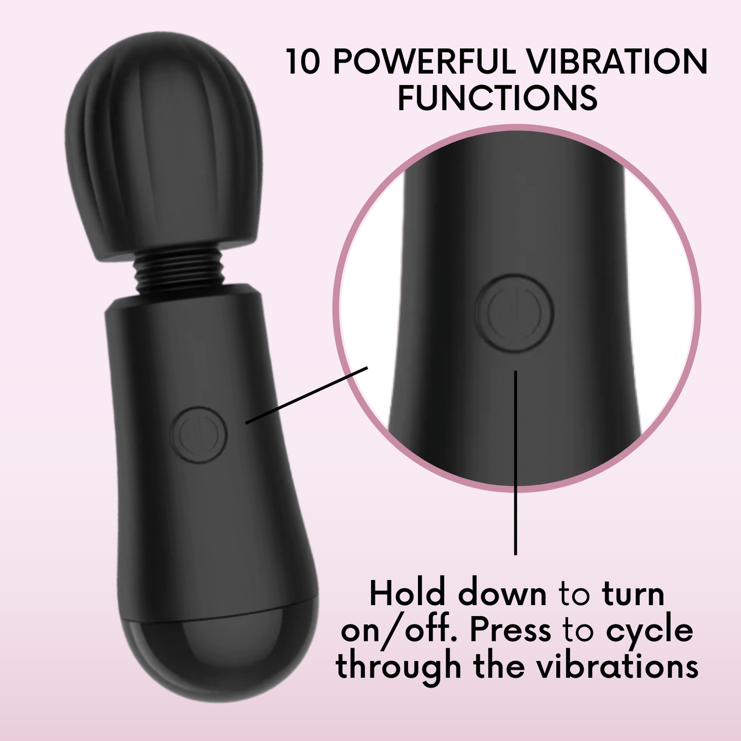 BEM Mini Silicone Wand Massager
