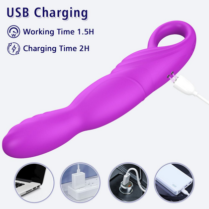 Rotating Rippled G-Spot Vibrator