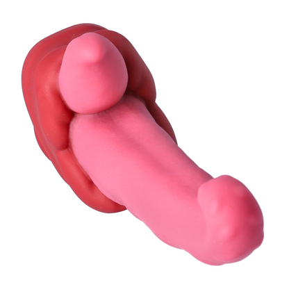 Warming Silicone Thrusting & Rotating Suction Cup Tongue with Remote - Deep, Hands-Free Penetration and Wild Oral!
