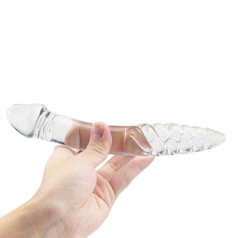 Dildo  sex toys Crystal Double-Ended Glass double sex toy 8.85 lnch