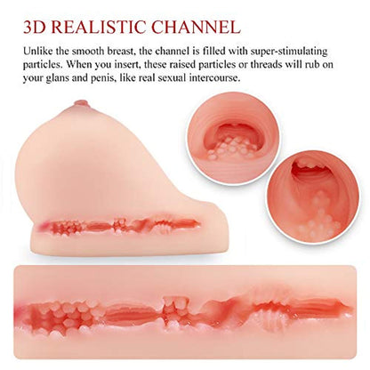 Realistic Boobs Vaginal 3D Pussy Breast Sex Doll Torso For Masturbation