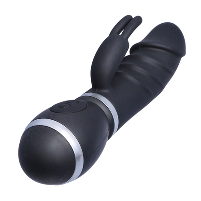 Beginner's Rippled Silicone Rabbit Vibe - Mini Size Perfect for First-Time Blended O's!