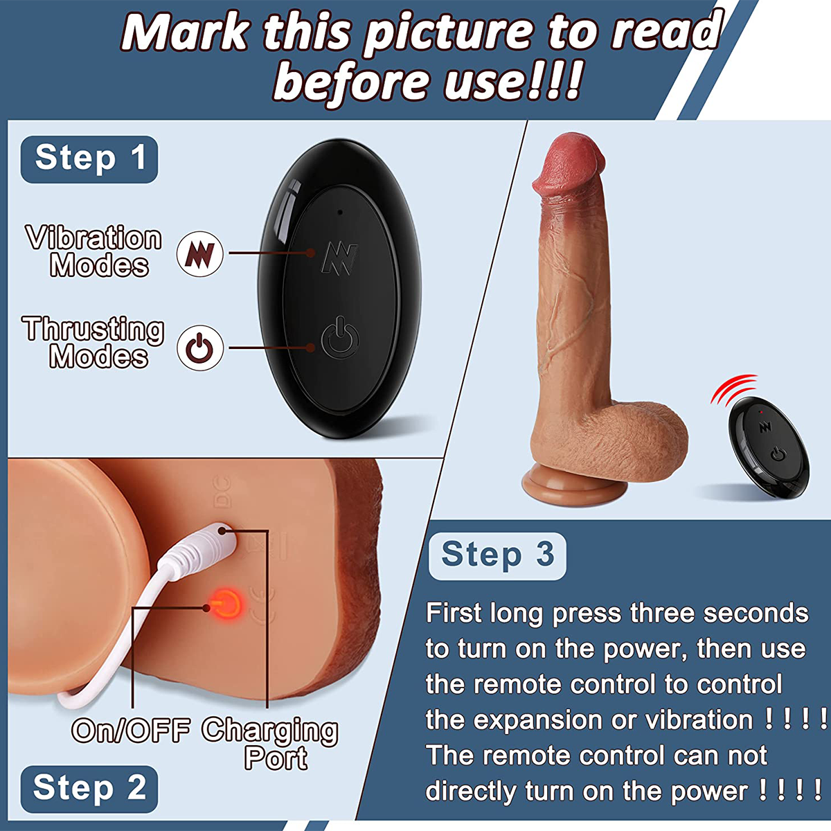 Sex toys  dubaiRemoteControlRealisticDildoswith8ThrustingModesandStrongGSpotVibrator(24cm)toys  men