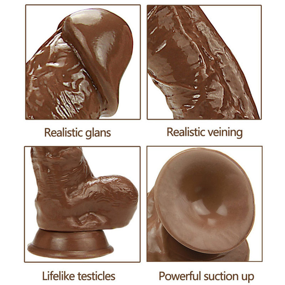 Sex toys  dubaiA34LargeRealisticSexyVeinsTextureSuctionCupDildowithBalls9.7Inchtoys  men