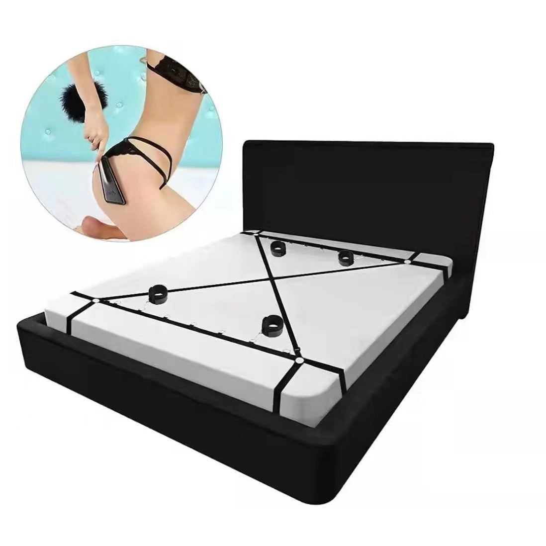 Sex toys  dubaismeroticsuppliesreinforcedsleeperstrapbondagehandandfootcuffsbondagesettoys  men