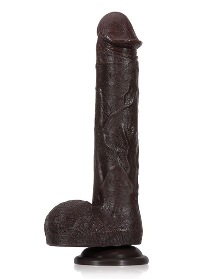 Adrian 11" x 1.9" Black Big Vibrating  Thrusting Dildo 7 Modes Thrusting & 3 Modes Vibrating