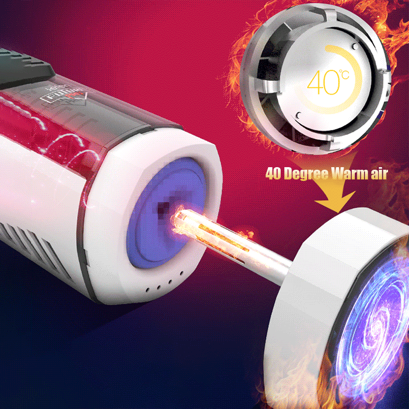 Leten Automatic Telescopic Heating Voice Perfume Motorized Male Masturbator